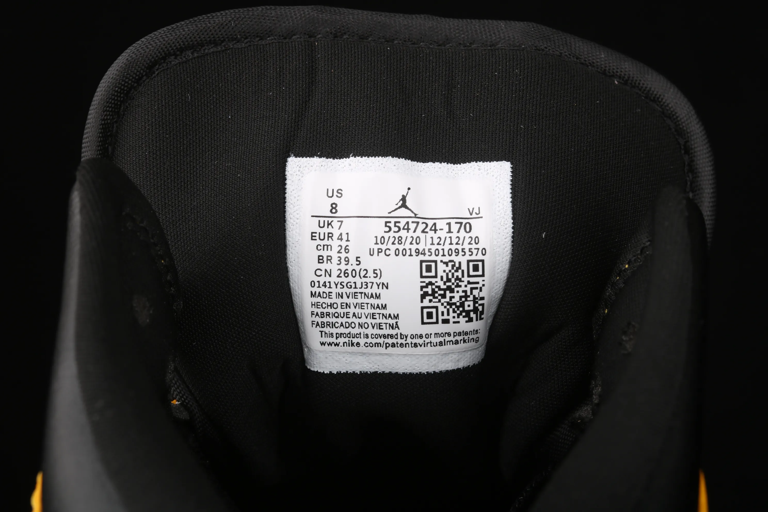 All categories Air Jordan Jordan series basketball shoes Air Jordan 1 Mid Air Jordan 1 Mid AJ1 Joe 1 white and yellow Zhongbang basketball shoes 554724-170